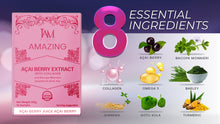 Load image into Gallery viewer, Amazing Açai Berry Extract with Collagen &amp; Bacopa Monieri